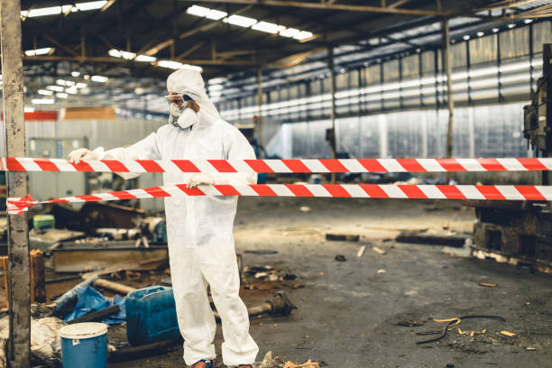 Professional Drug Lab Cleanup technician working in Fullerton, CA